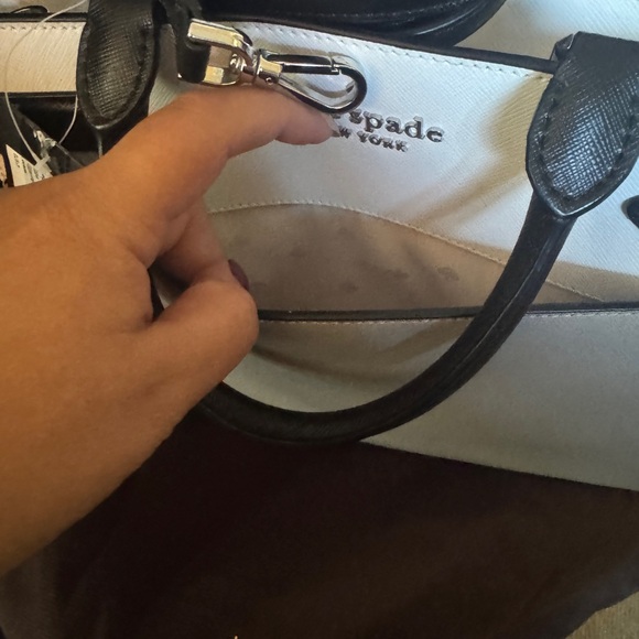 Kate Spade Two Toned Serena North Star Leather Satchel w/Kate Spade dust bag - Picture 6 of 11